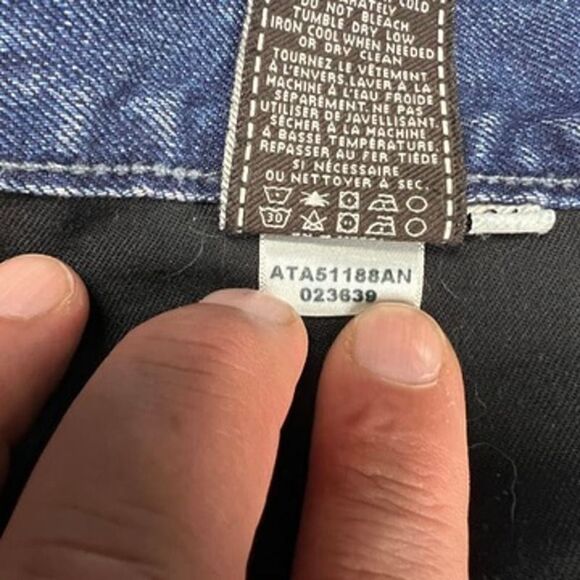 7 Seven For All Mankind Jeans Mens 34x34 Slimmy Medium Wash Stretch Distressed - Picture 6 of 15